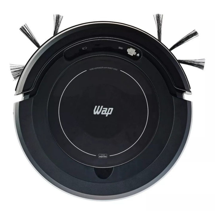 Robô Aspirador de Pó WAP ROBOT W100 - Varre Aspira e Passa Pano, Sensor Antiqueda e de Impacto